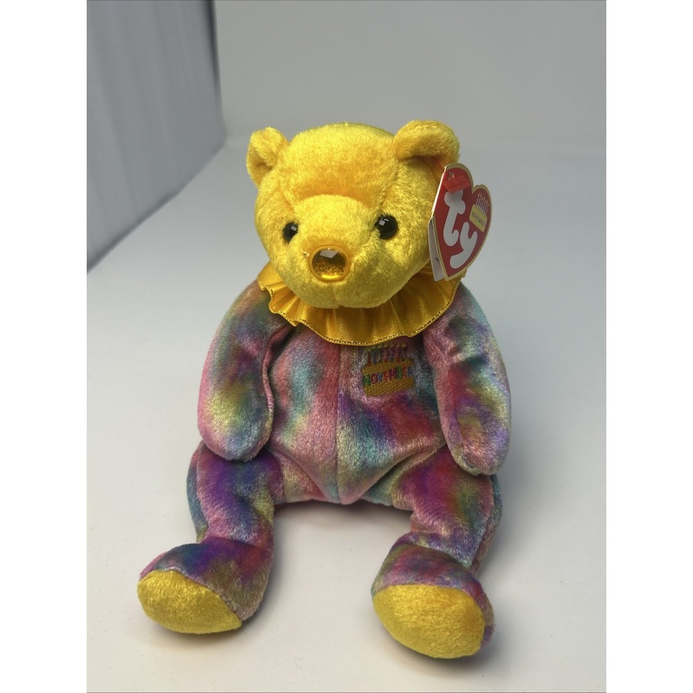 TY Beanie Baby NOVEMBER the Birthday Bear (7.5 inch) With Tags Topez Birthstone